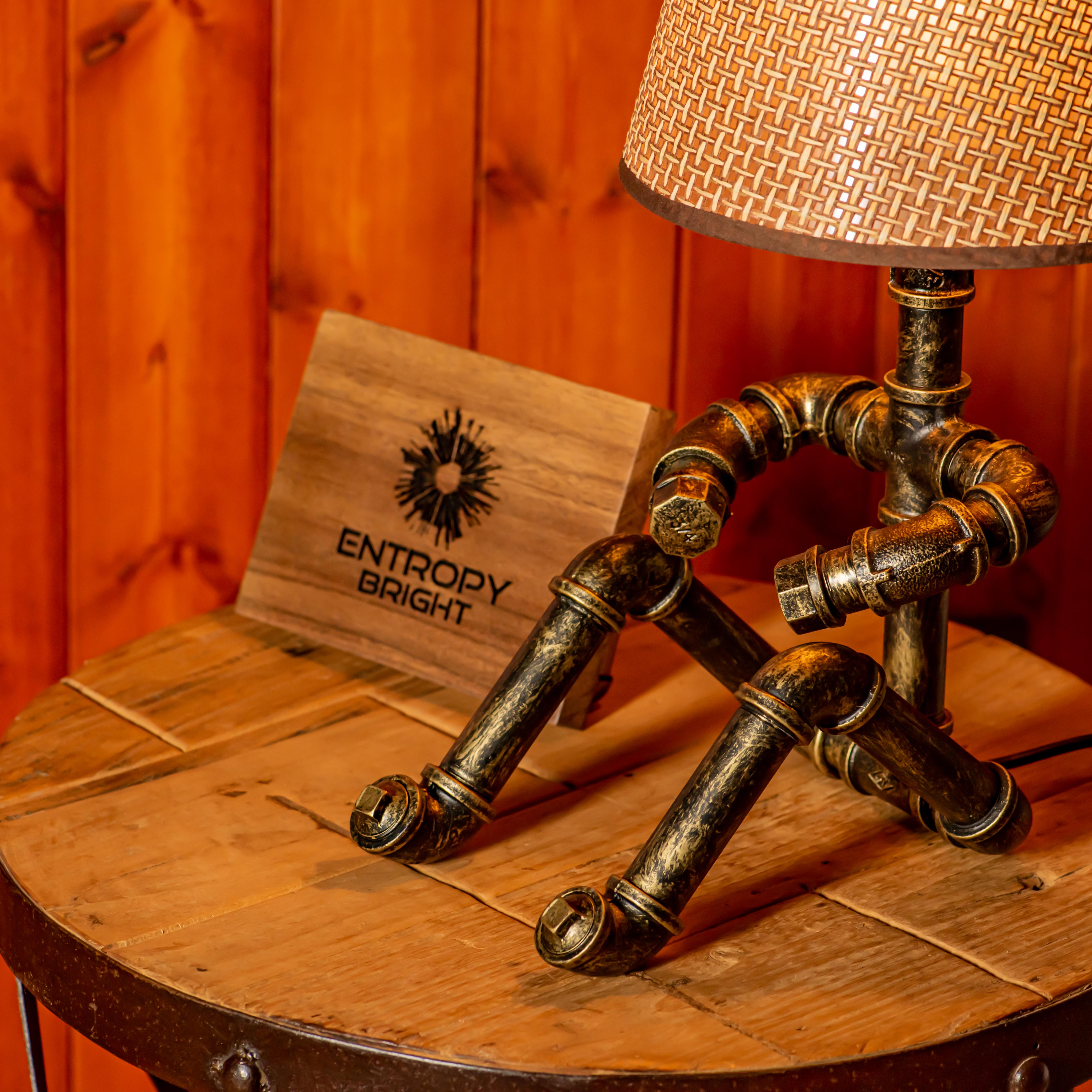 Lámpara de tubo ajustable vintage hecha a mano estilo steampunk Galaxy - Promoción navideña