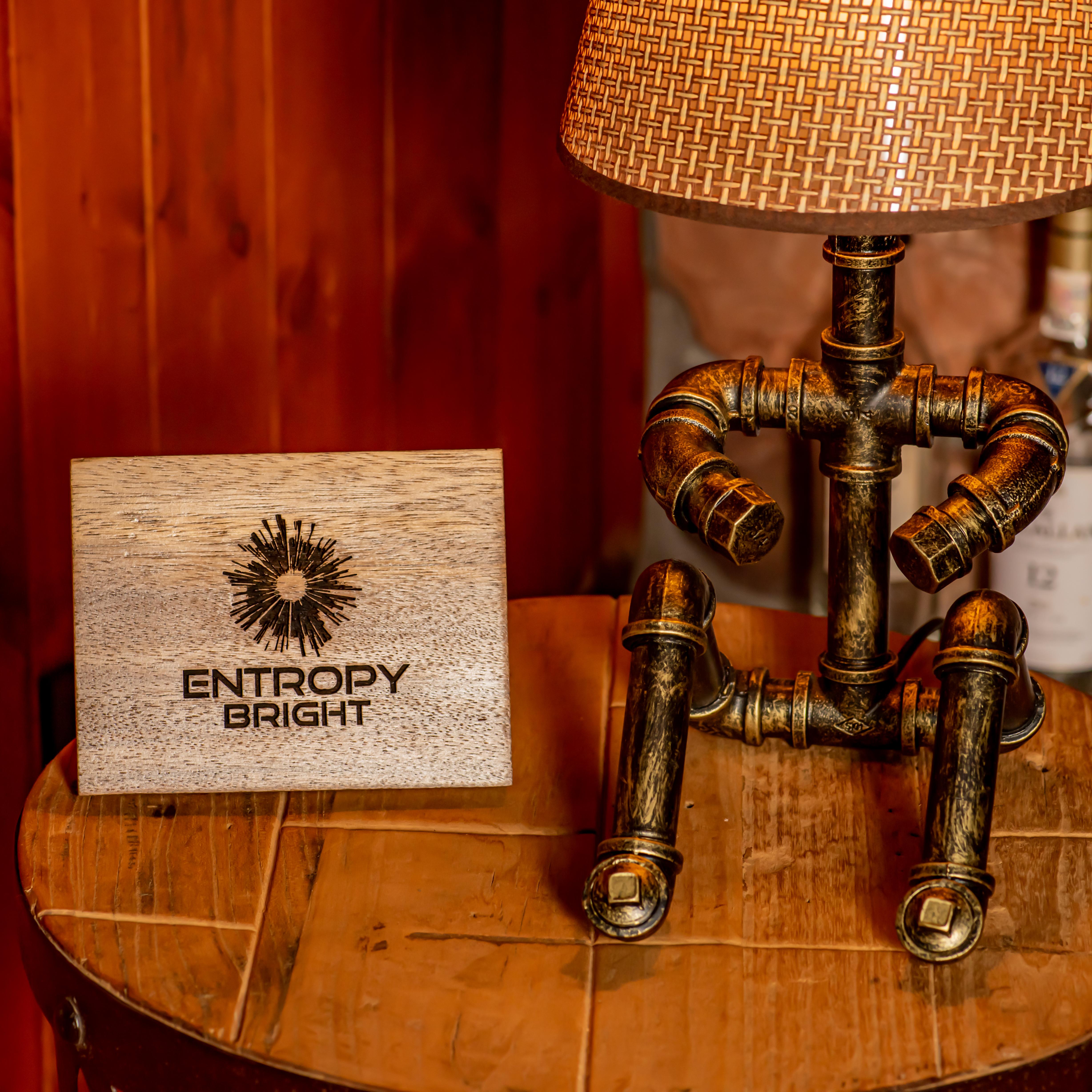Lámpara de tubo ajustable vintage hecha a mano estilo steampunk Galaxy - Promoción navideña