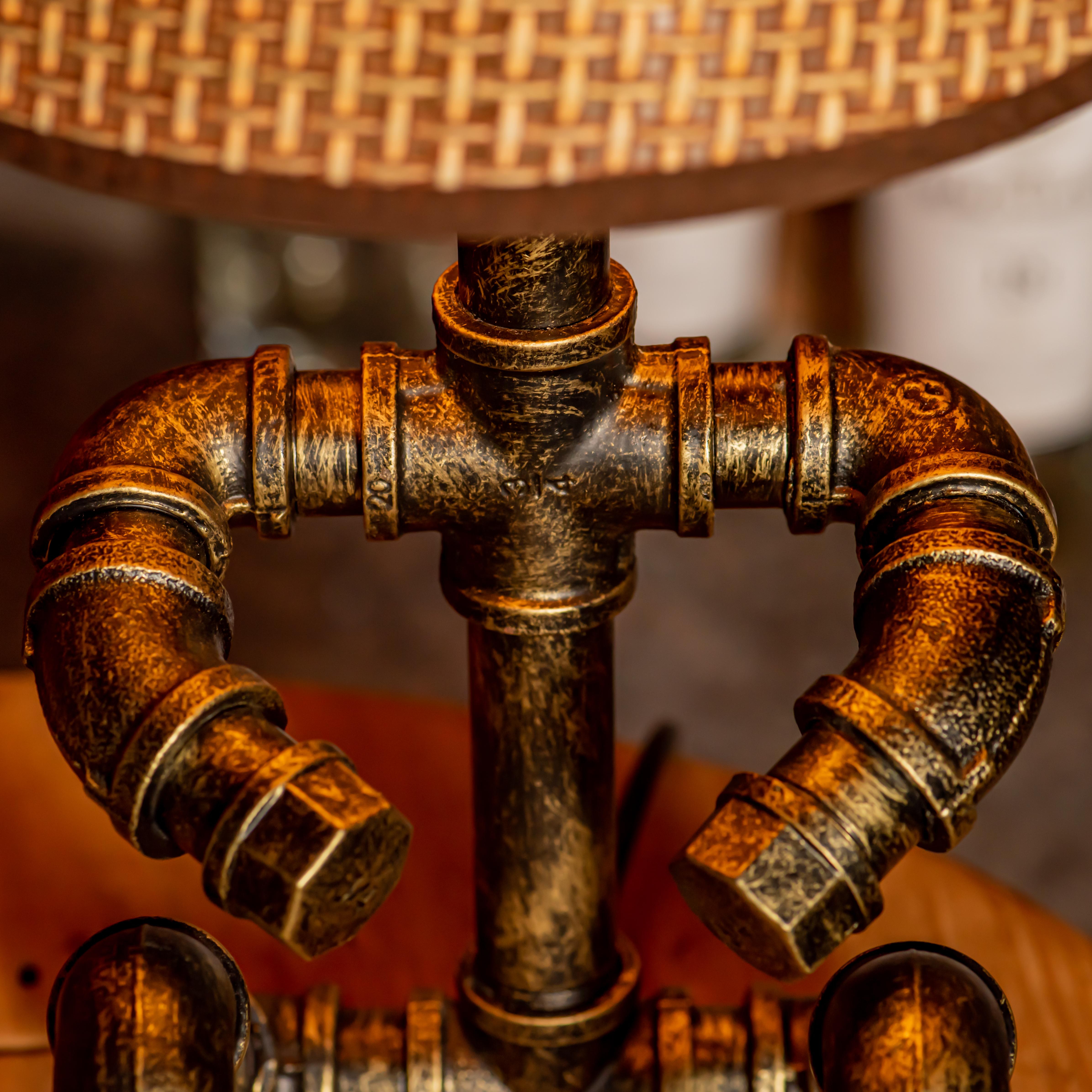 Lámpara de tubo ajustable vintage hecha a mano estilo steampunk Galaxy - Promoción navideña