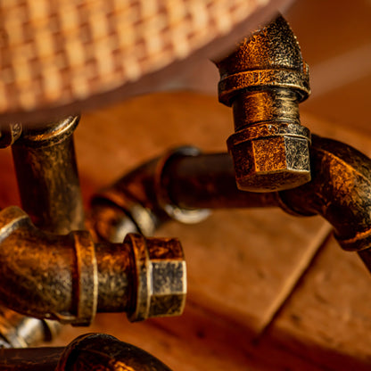 Lámpara de tubo ajustable vintage hecha a mano estilo steampunk Galaxy - Promoción navideña