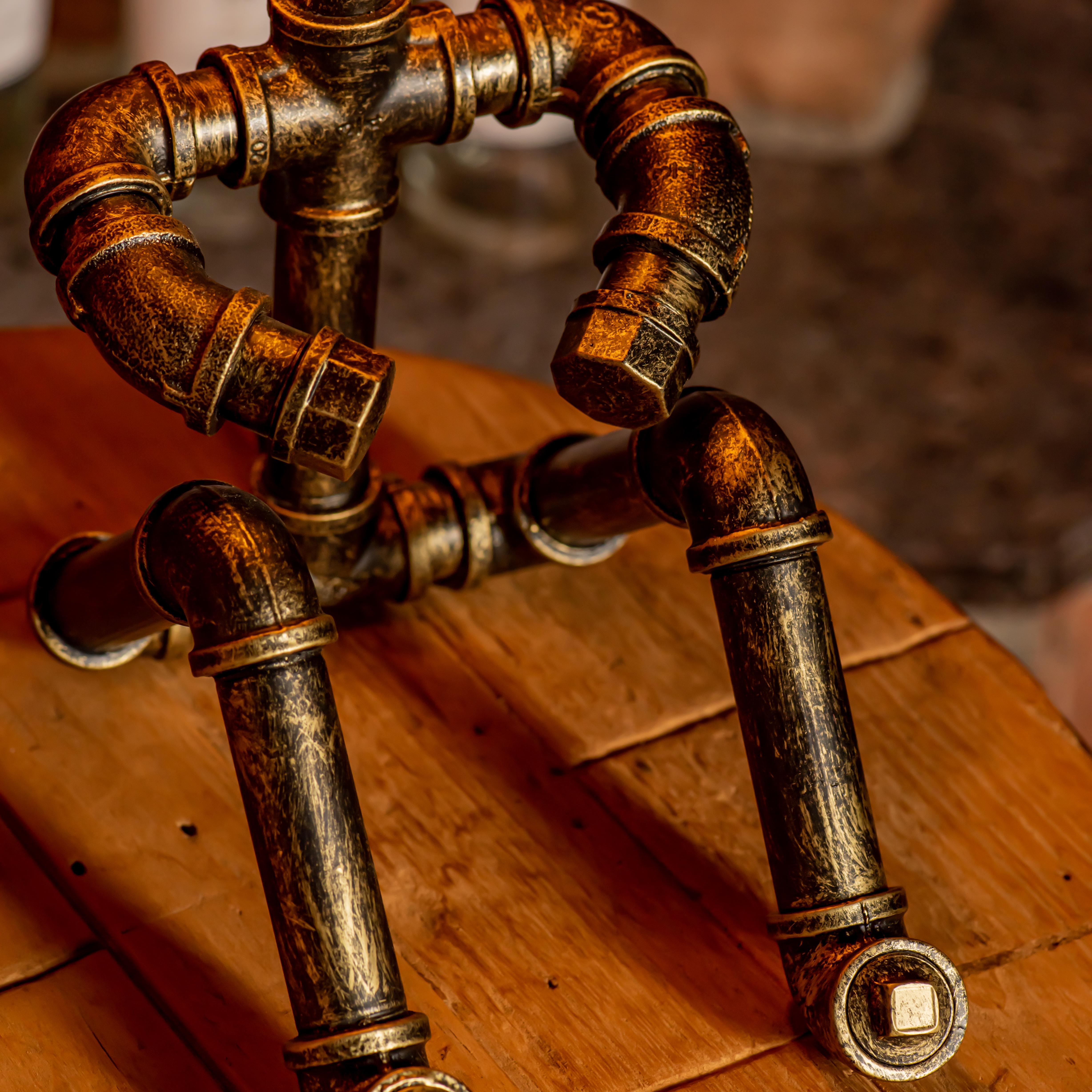 Lámpara de tubo ajustable vintage hecha a mano estilo steampunk Galaxy - Promoción navideña