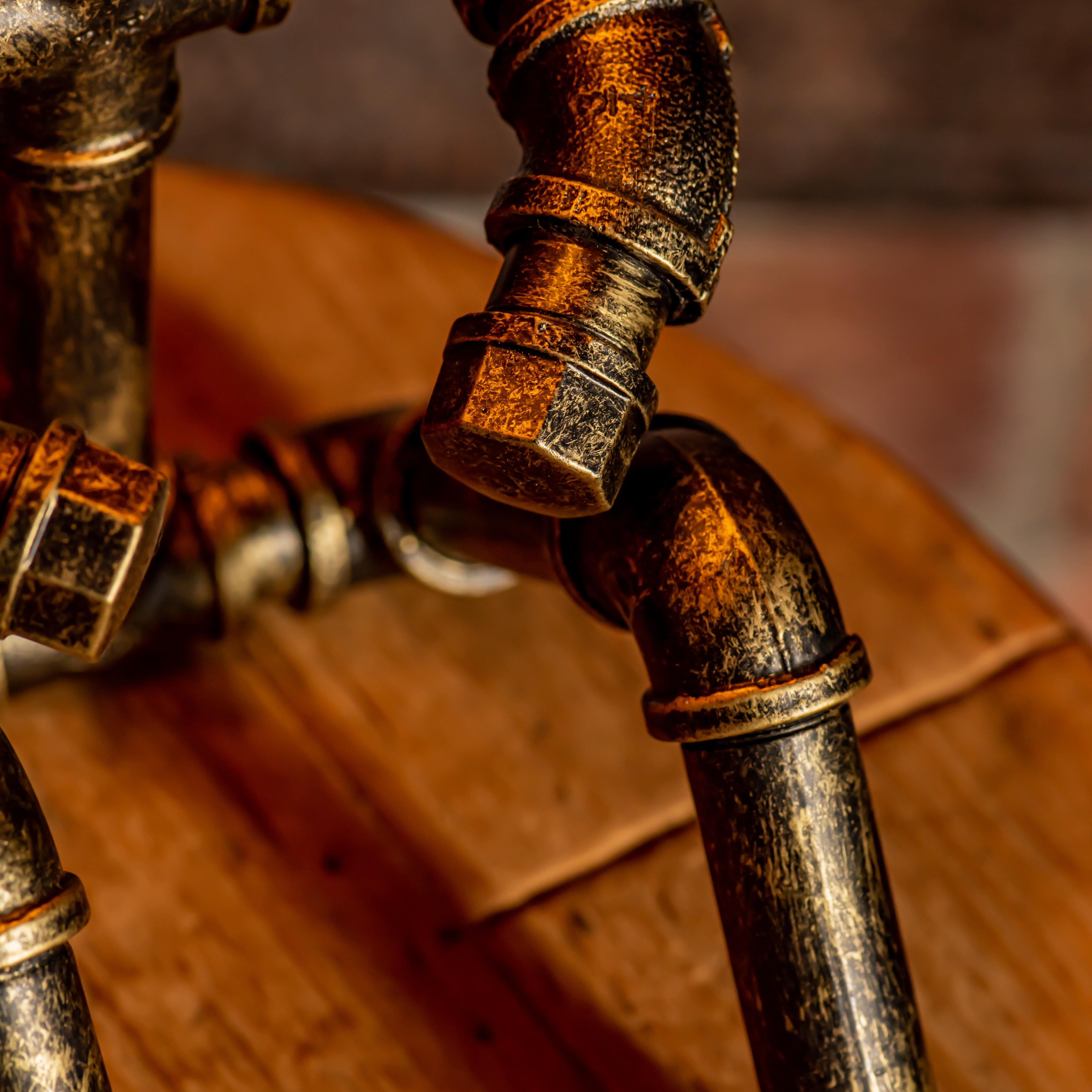 Lámpara de tubo ajustable vintage hecha a mano estilo steampunk Galaxy - Promoción navideña