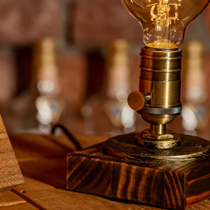 Lampe à tuyau réglable vintage faite à la main de style steampunk Edison