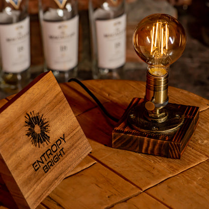 Lampe à tuyau réglable vintage faite à la main de style steampunk Edison