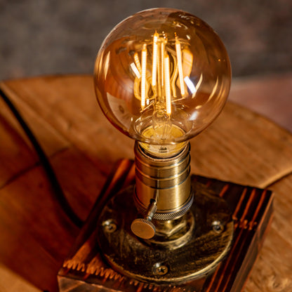 Lampe à tuyau réglable vintage faite à la main de style steampunk Edison
