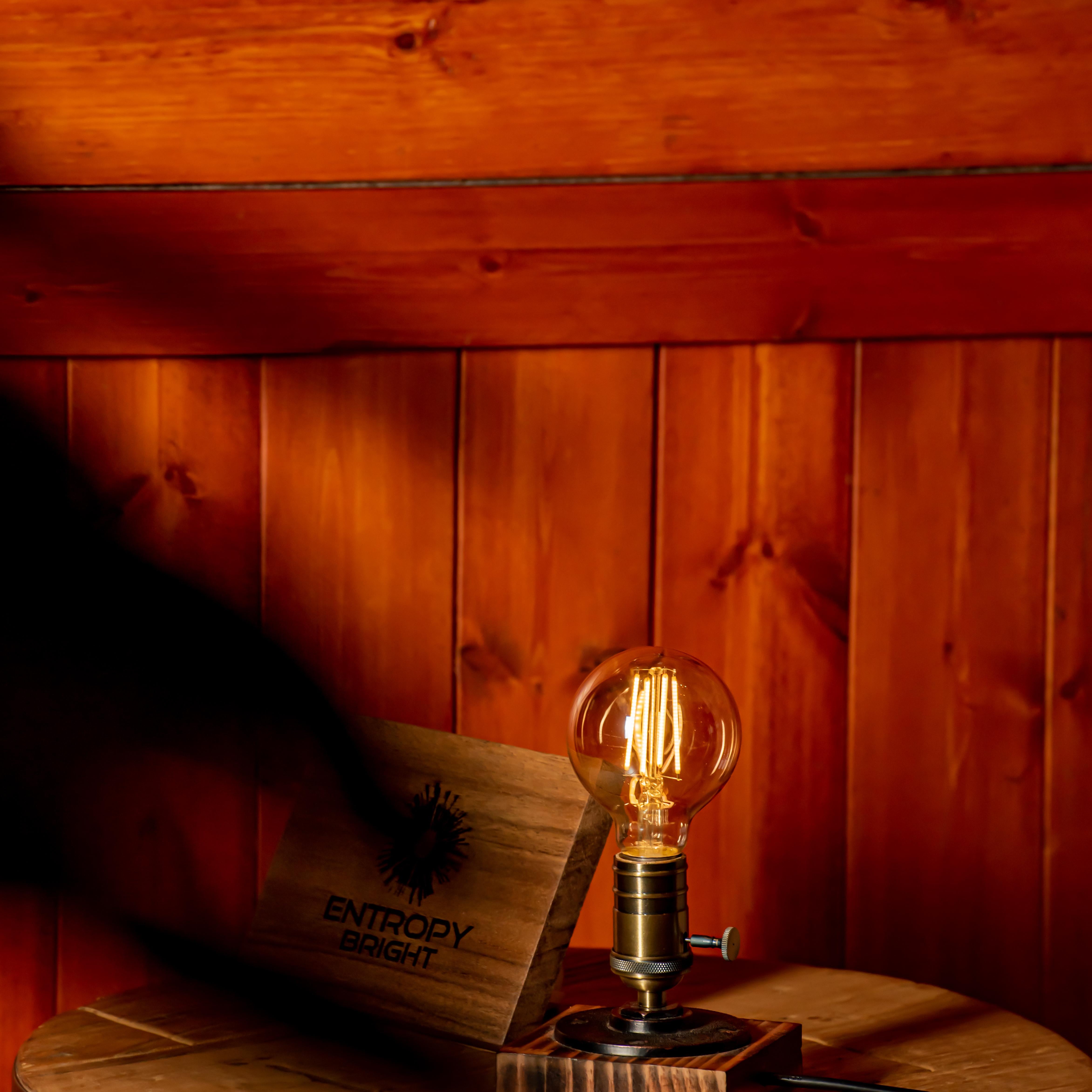 Lampe à tuyau réglable vintage faite à la main de style steampunk Edison