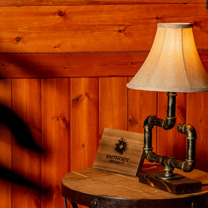 Whisper Steampunk Handmade Vintage Adjustable Pipe Lamp