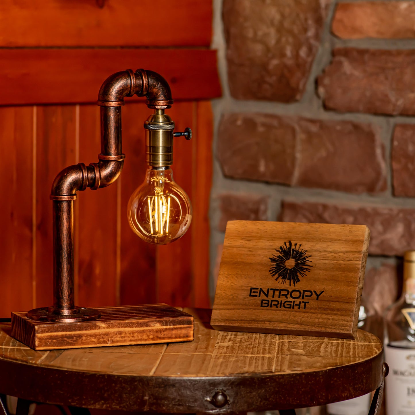 Aurora Steampunk Handmade Vintage Adjustable Pipe Lamp