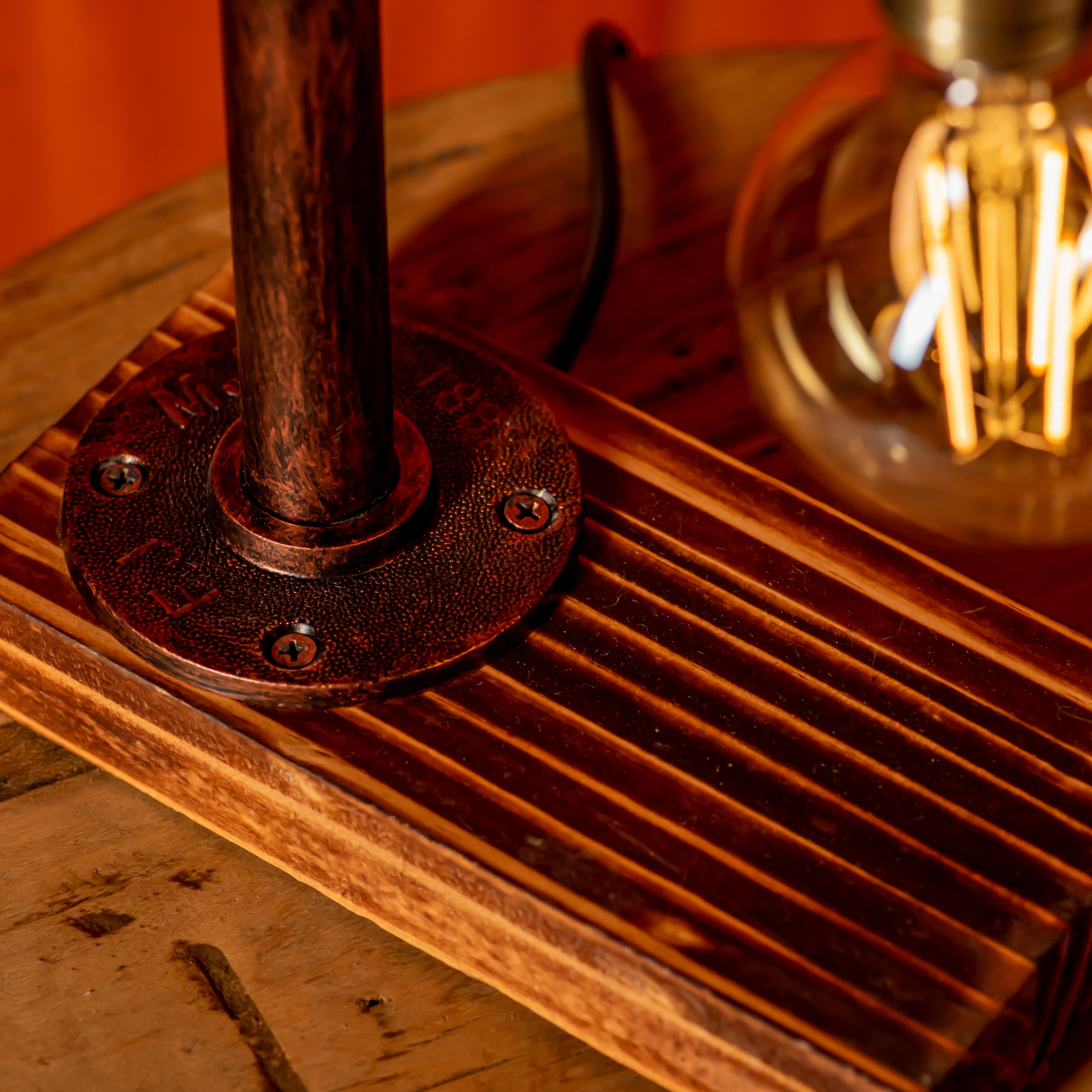 Lámpara de tubo ajustable vintage hecha a mano Steampunk Aurora