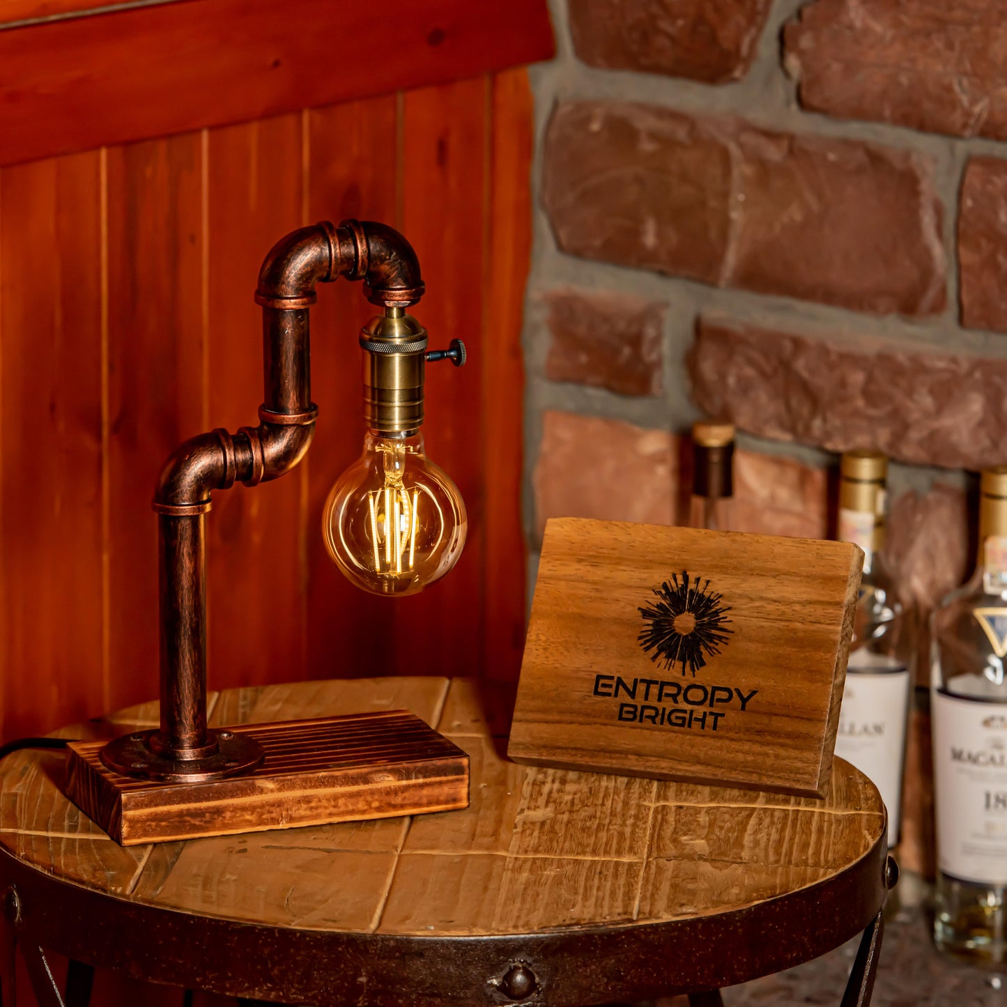 Aurora Steampunk Handmade Vintage Adjustable Pipe Lamp