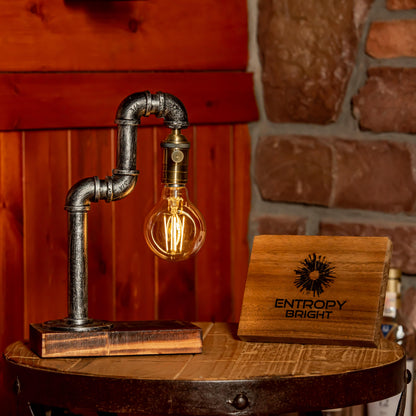 Lámpara de tubo ajustable vintage hecha a mano Steampunk Aurora