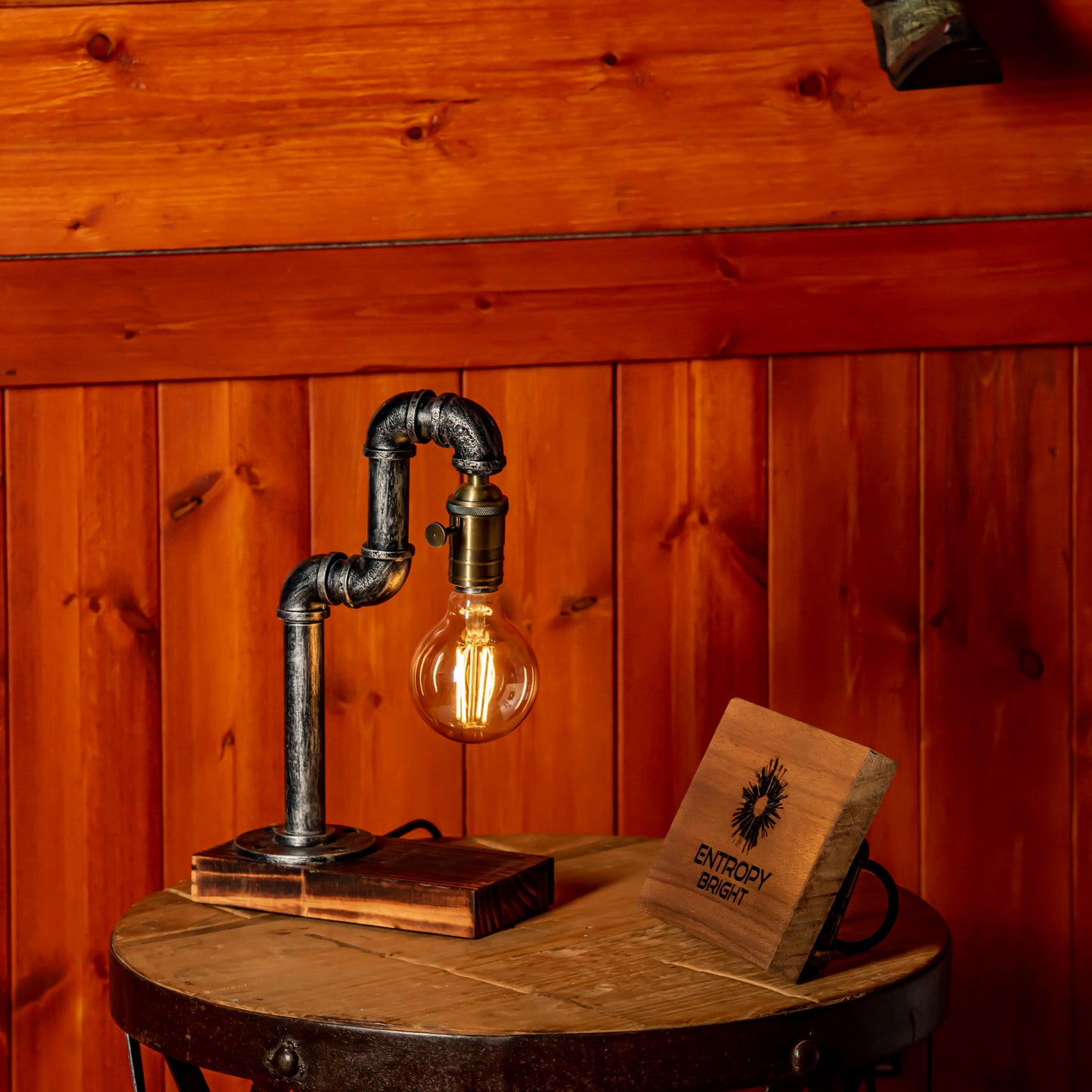 Aurora Steampunk Handmade Vintage Adjustable Pipe Lamp