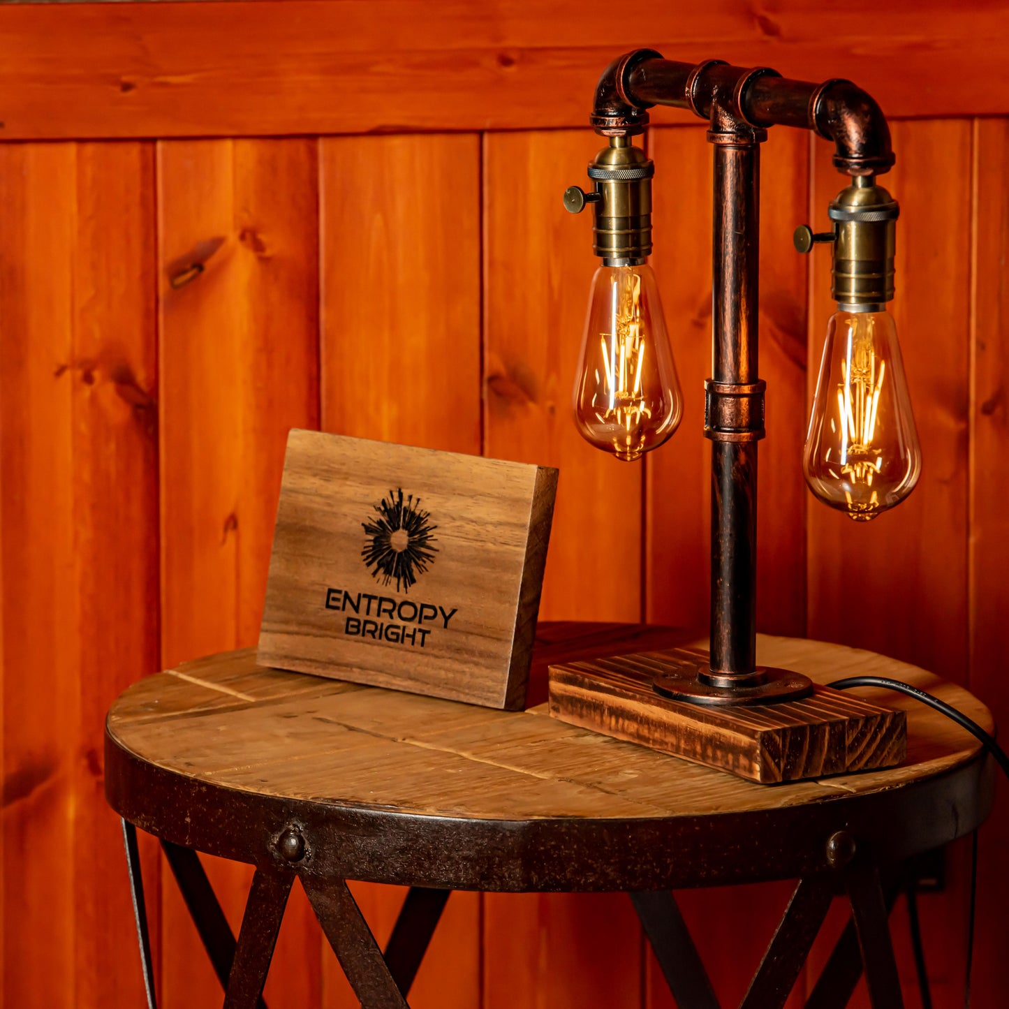 Twilight Steampunk Handmade Vintage Adjustable Pipe Lamp