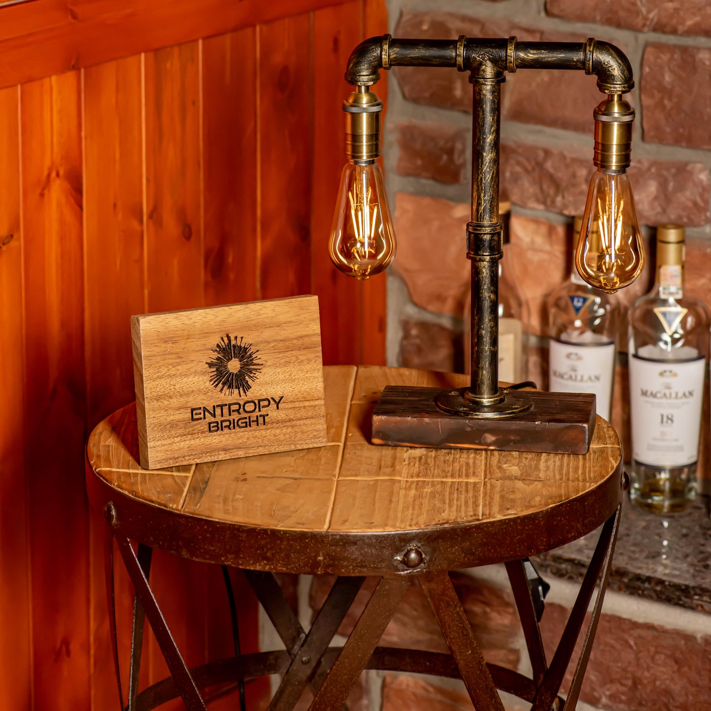Twilight Steampunk Handmade Vintage Adjustable Pipe Lamp
