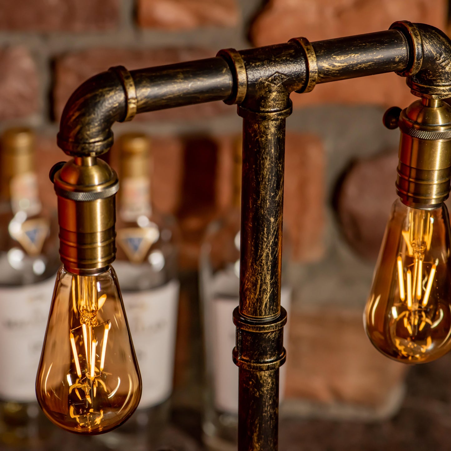 Twilight Steampunk Handmade Vintage Adjustable Pipe Lamp