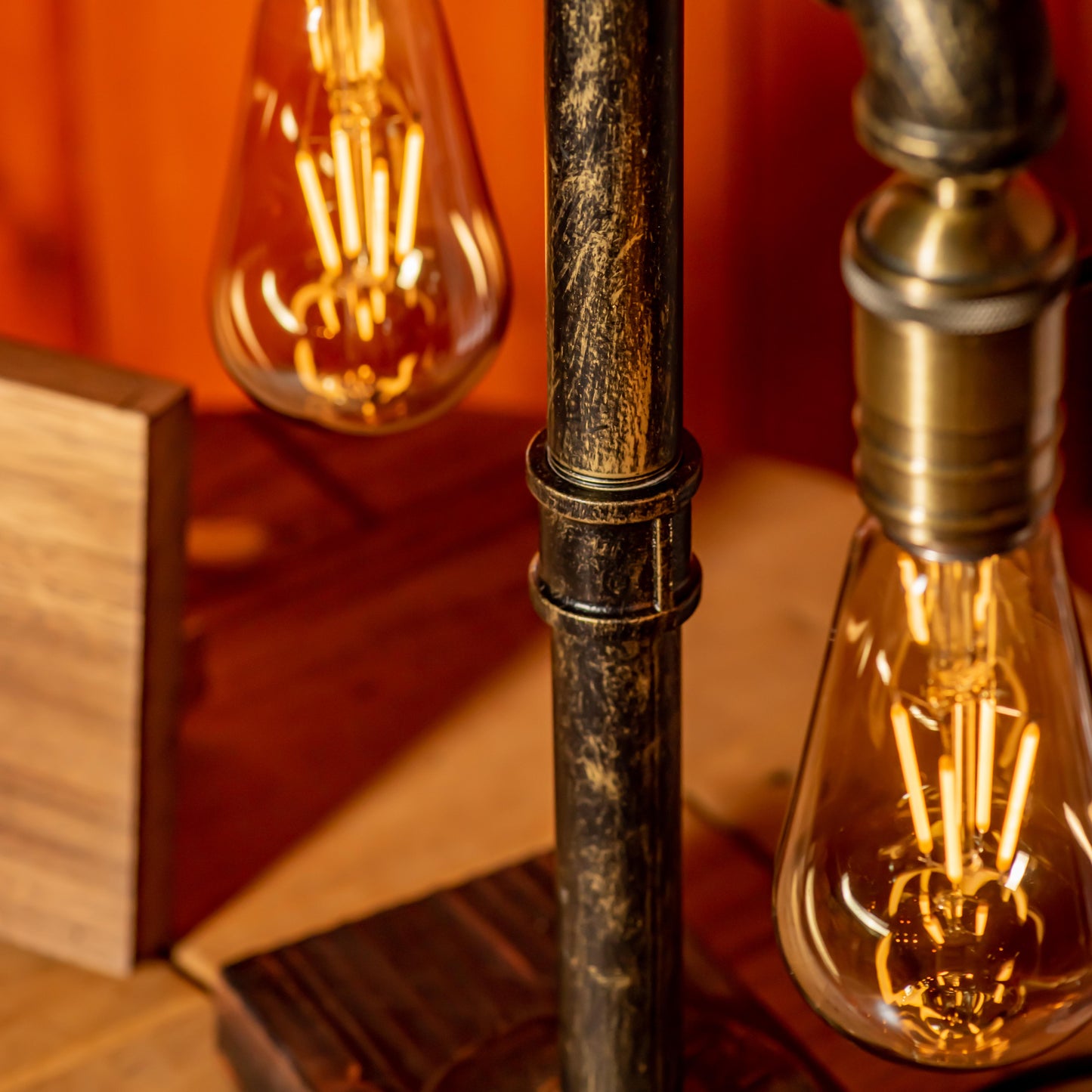 Twilight Steampunk Handmade Vintage Adjustable Pipe Lamp
