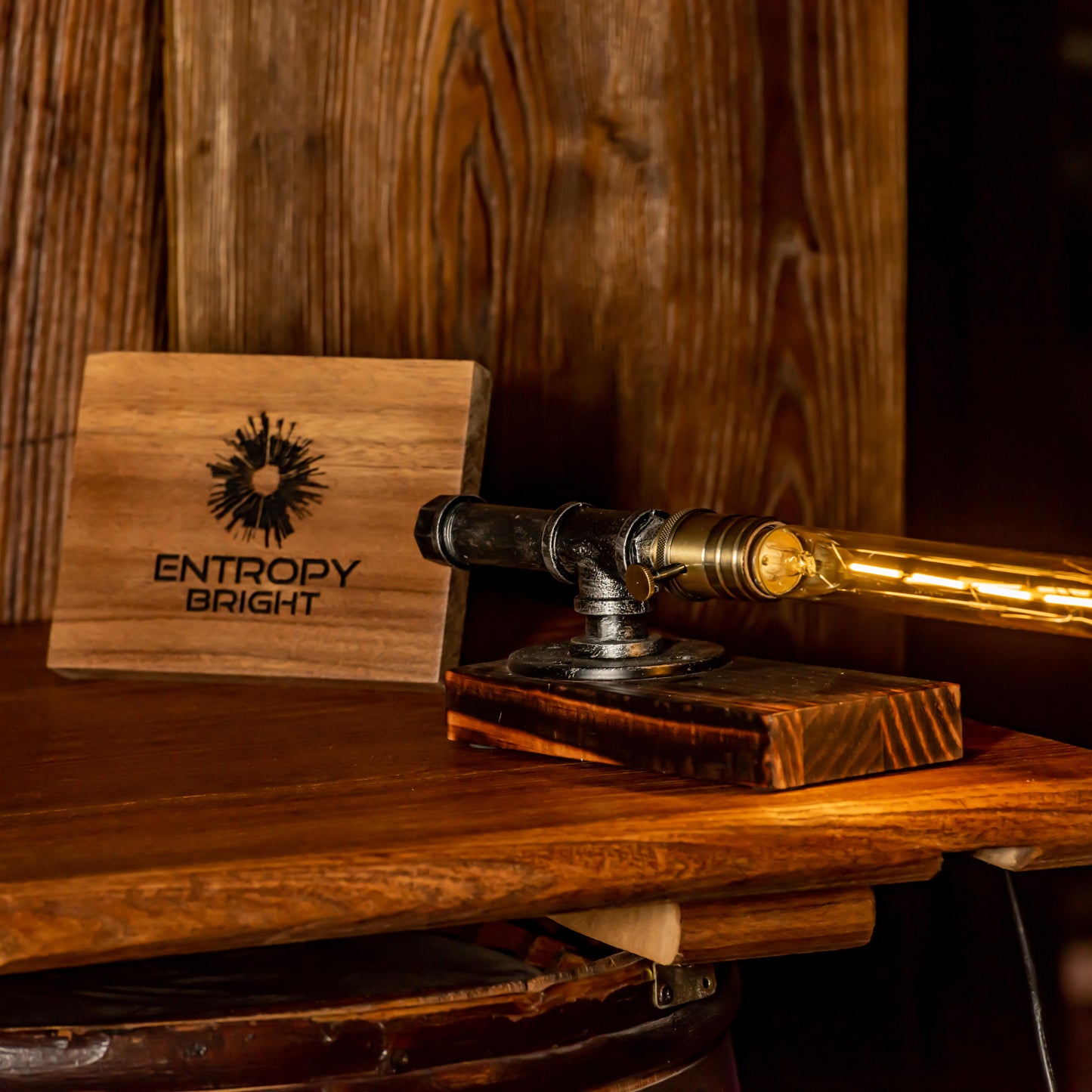 Echo Steampunk Handmade Vintage Adjustable Pipe Lamp