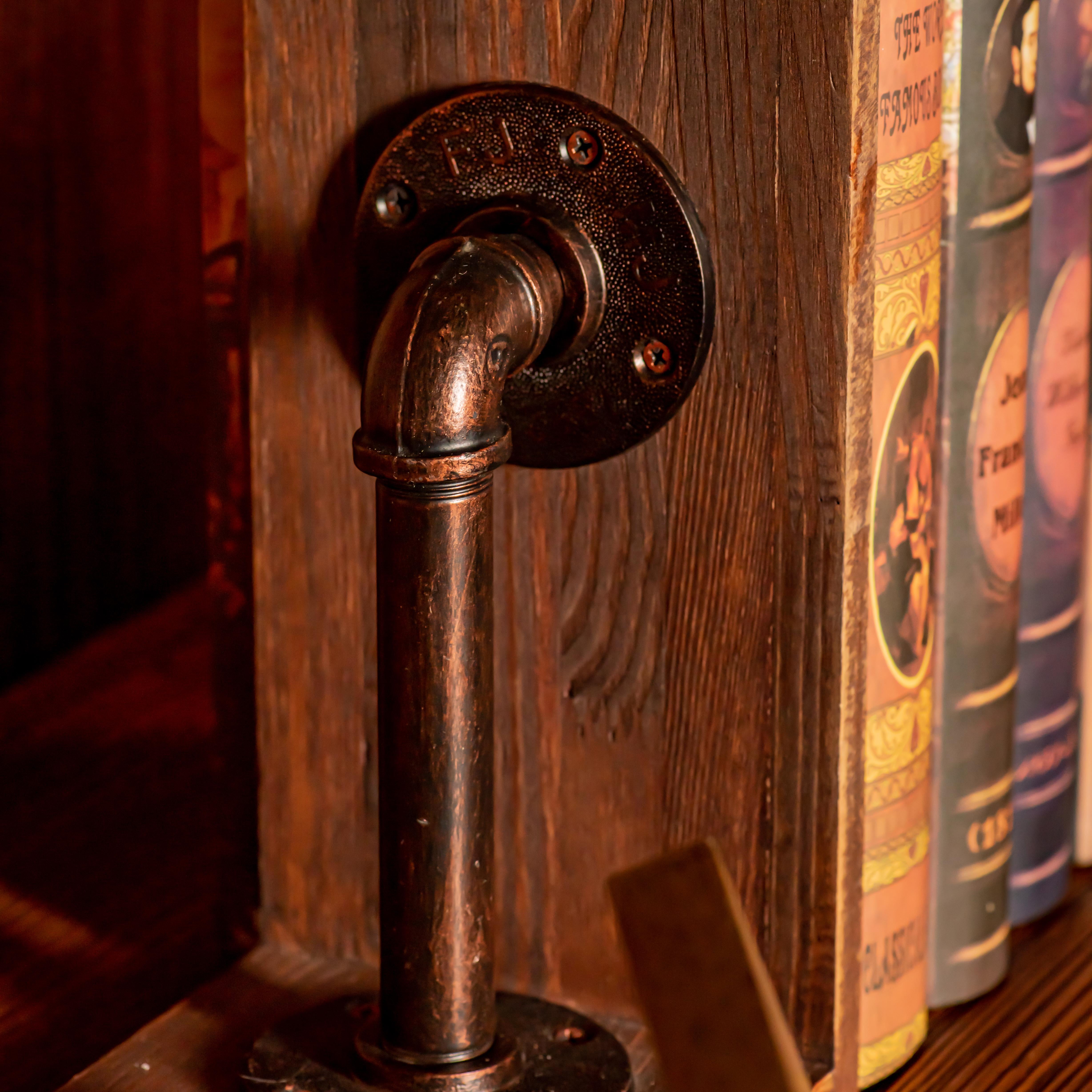 Lampe à tuyau réglable vintage faite à la main Myst Steampunk