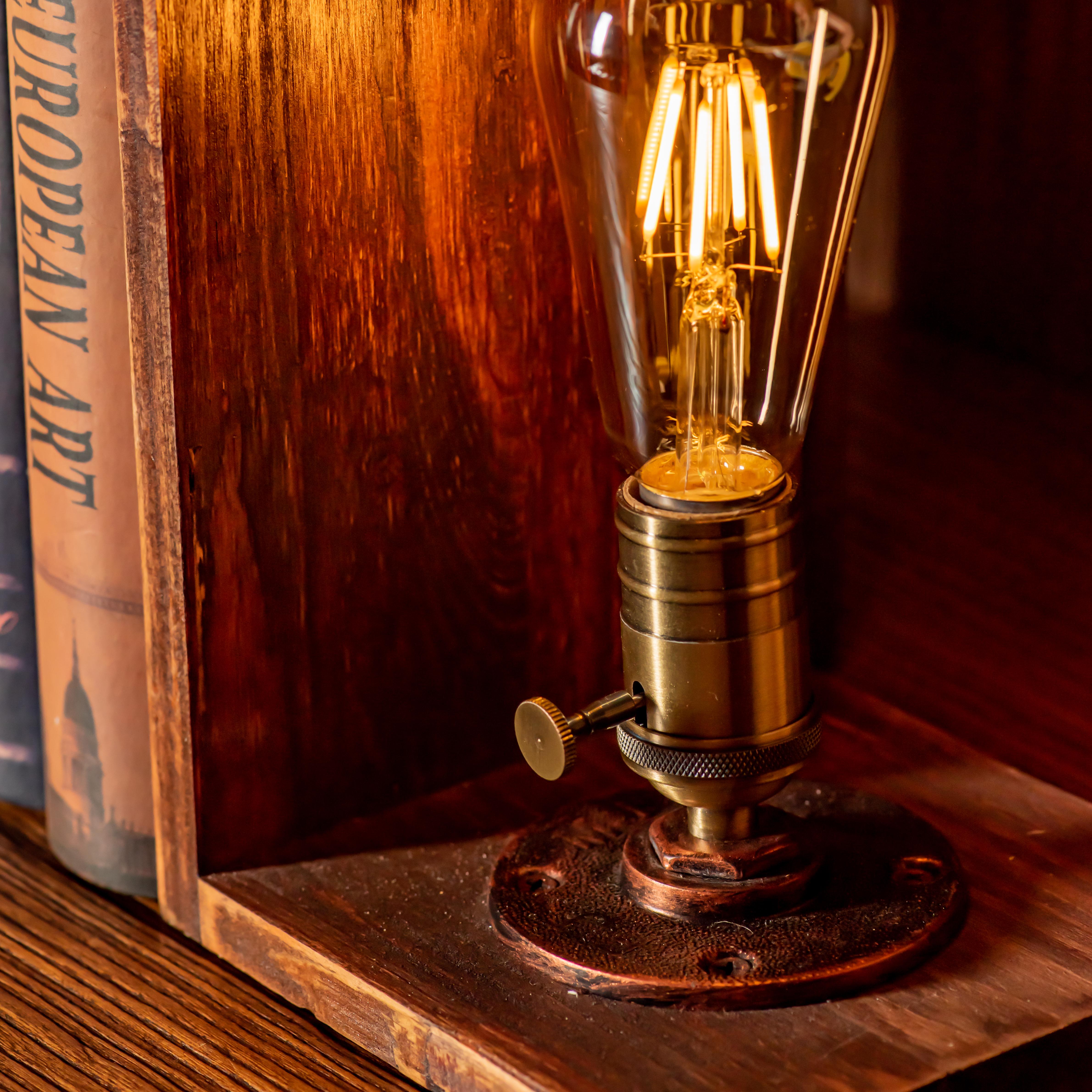 Lampe à tuyau réglable vintage faite à la main Myst Steampunk