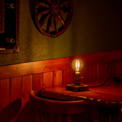 Lampe à tuyau réglable vintage faite à la main de style steampunk Edison