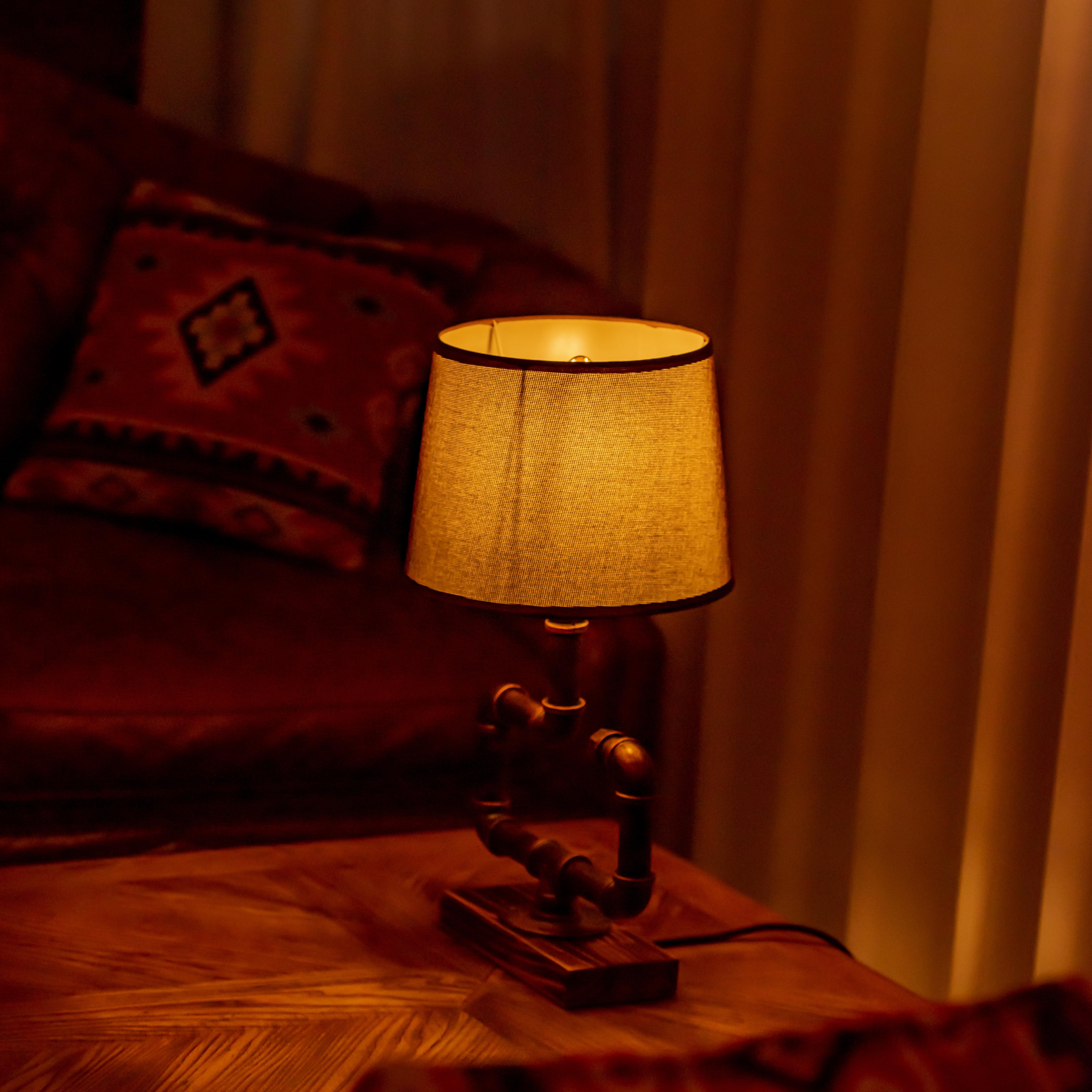 Whisper Steampunk Handmade Vintage Adjustable Pipe Lamp