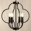 Black Farmhouse Pendant Light with Adjustable Hanging Chain