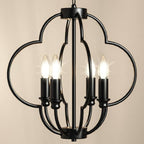 Black Farmhouse Pendant Light with Adjustable Hanging Chain