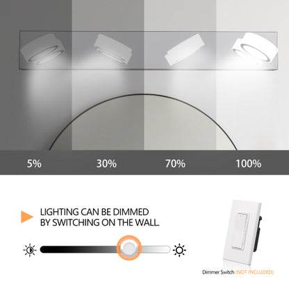 29" Modern 4-Light LED Vanity Light
