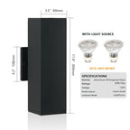 2-Pack Outdoor Wall Sconce
