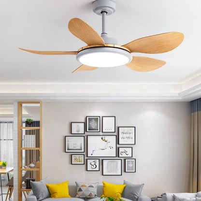 White Modern Ceiling Fan Lamp