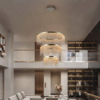 23.6-inch Fancy hanging ceiling lamps luxury modern pendant light crystal chandelier