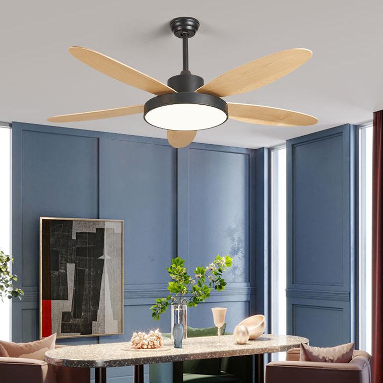 Lampe de ventilateur de plafond moderne à 5 pales