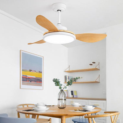 White Modern Ceiling Fan Lamp