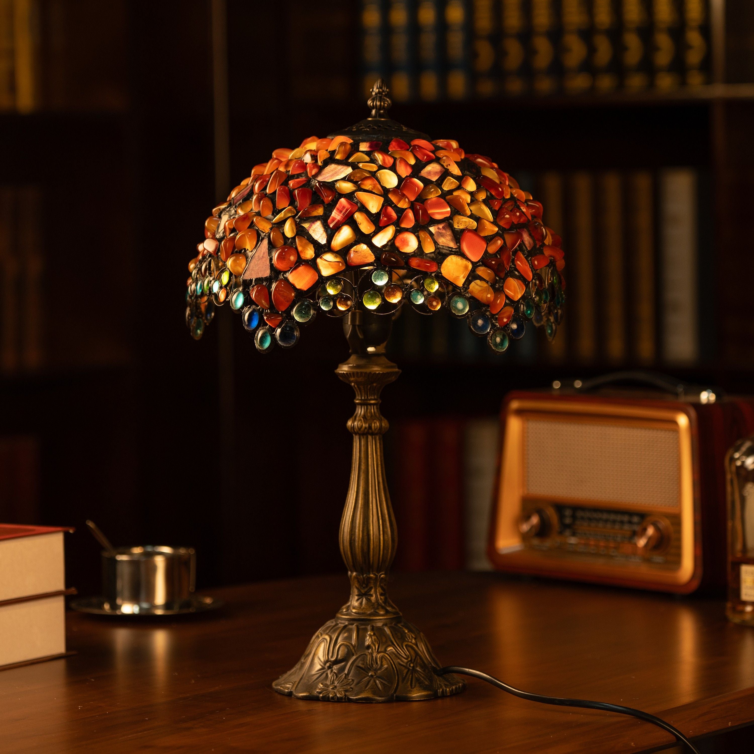Emberfall Mosaic Lamp