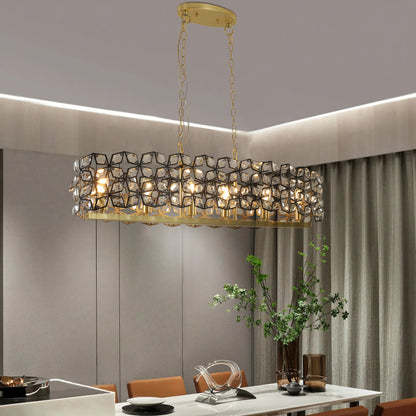 Modern Gold Crystal Chandelier – Luxury Ceiling Fixture