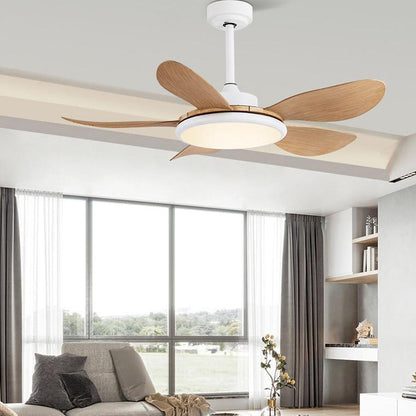 White Modern Ceiling Fan Lamp