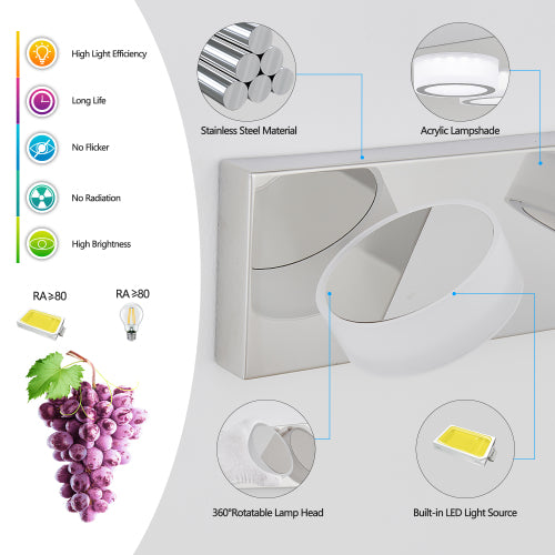 29" Modern 4-Light LED Vanity Light