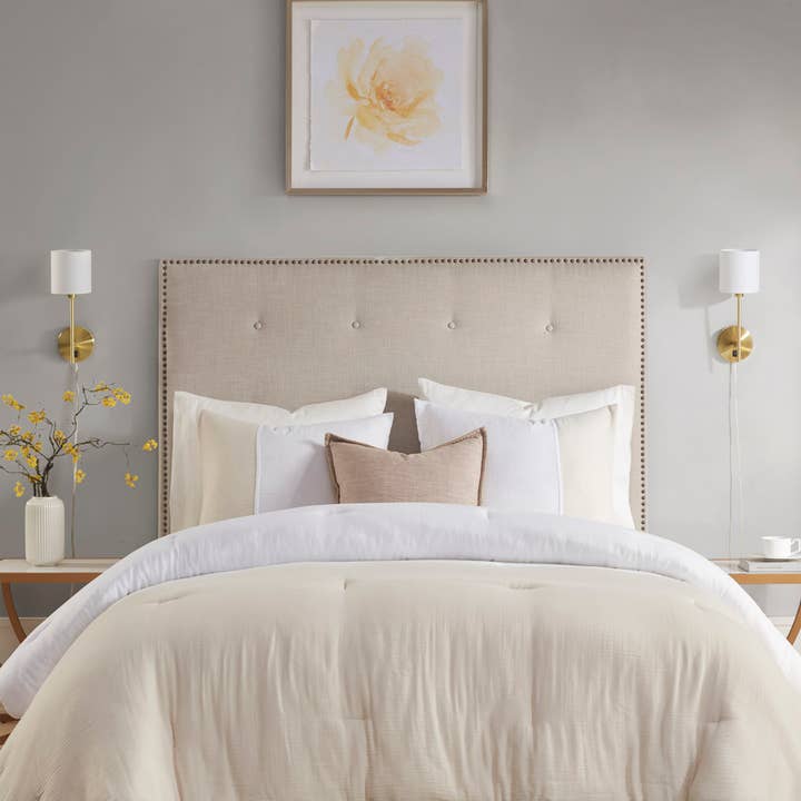 [Set of 2] Wall Light Sconce, Gold Base