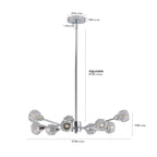 28" Modern Crystal Chandelier -Sophisticated Brilliance &amp; Contemporary Elegance