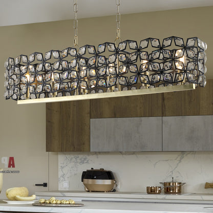 Modern Gold Crystal Chandelier – Luxury Ceiling Fixture