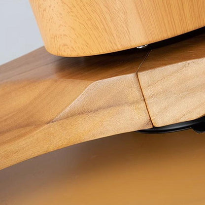 3 Wood Blade Ceiling Fan Lamp