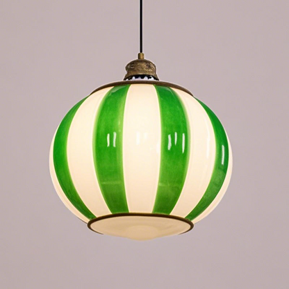 Candy Green Retro Pendant Light – Vintage Charm