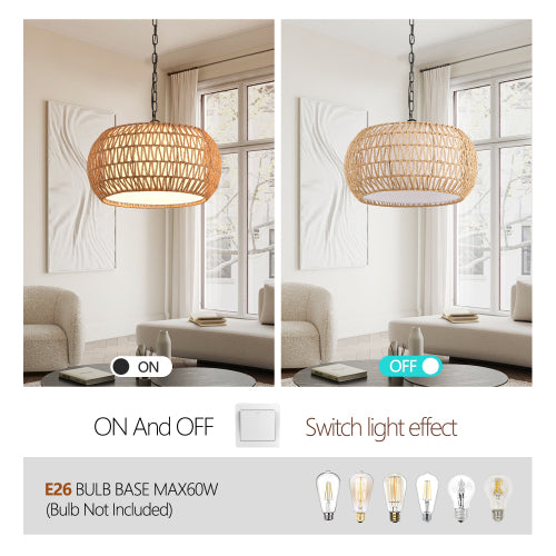 18" Farmhouse Pendant Light (Bulb Not Included)