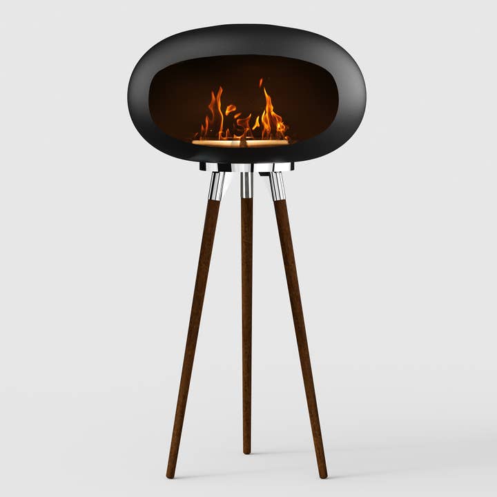 Outdoor&Indoor Tripod Floor Standing Fireplace