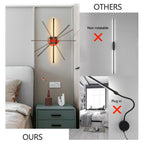 2-Pack Modern LED Wall Sconce, Minimalist Indoor Wall Light Fixtures