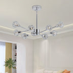 28" Modern Crystal Chandelier -Sophisticated Brilliance &amp; Contemporary Elegance