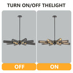 34" Modern Industrial Sputnik Chandelier (Bulb Not Included)