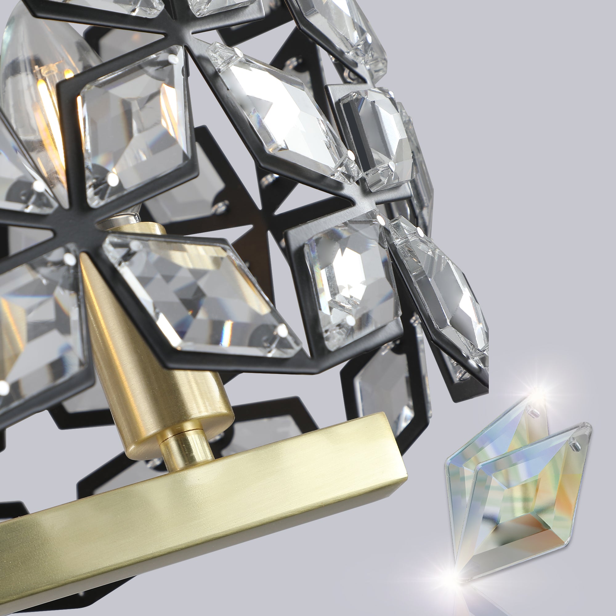 Modern Gold Crystal Chandelier – Luxury Ceiling Fixture