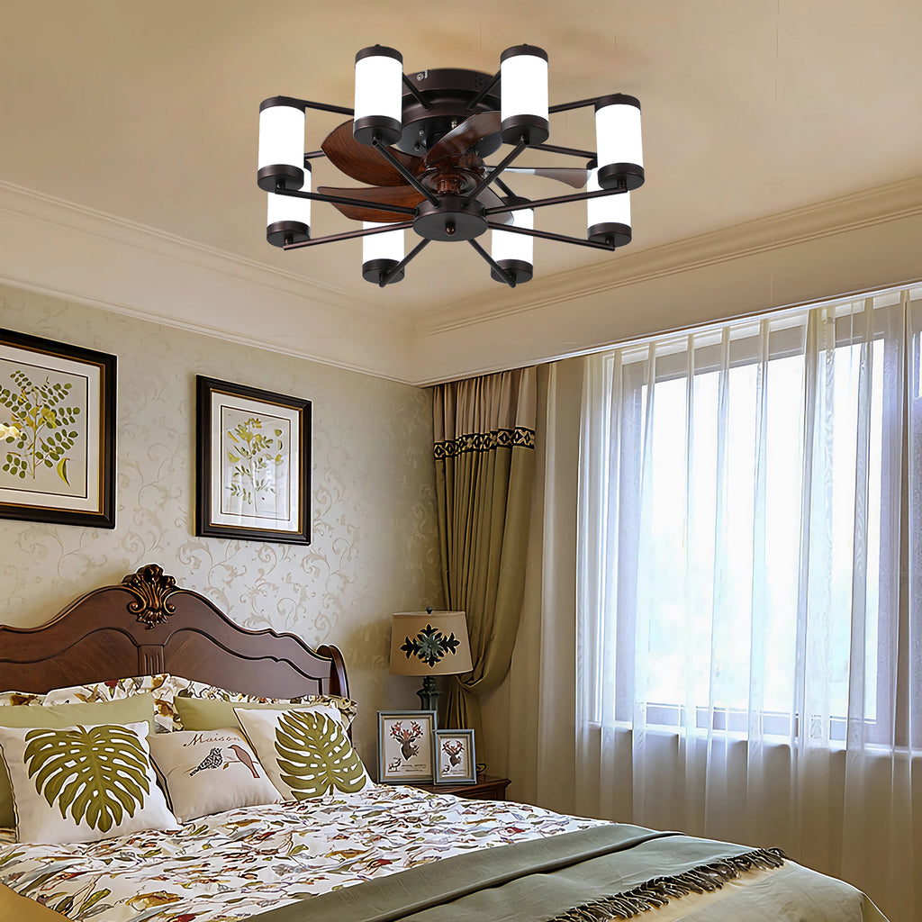 21.7" Low-Profile Ceiling Fan with Dimmable Light