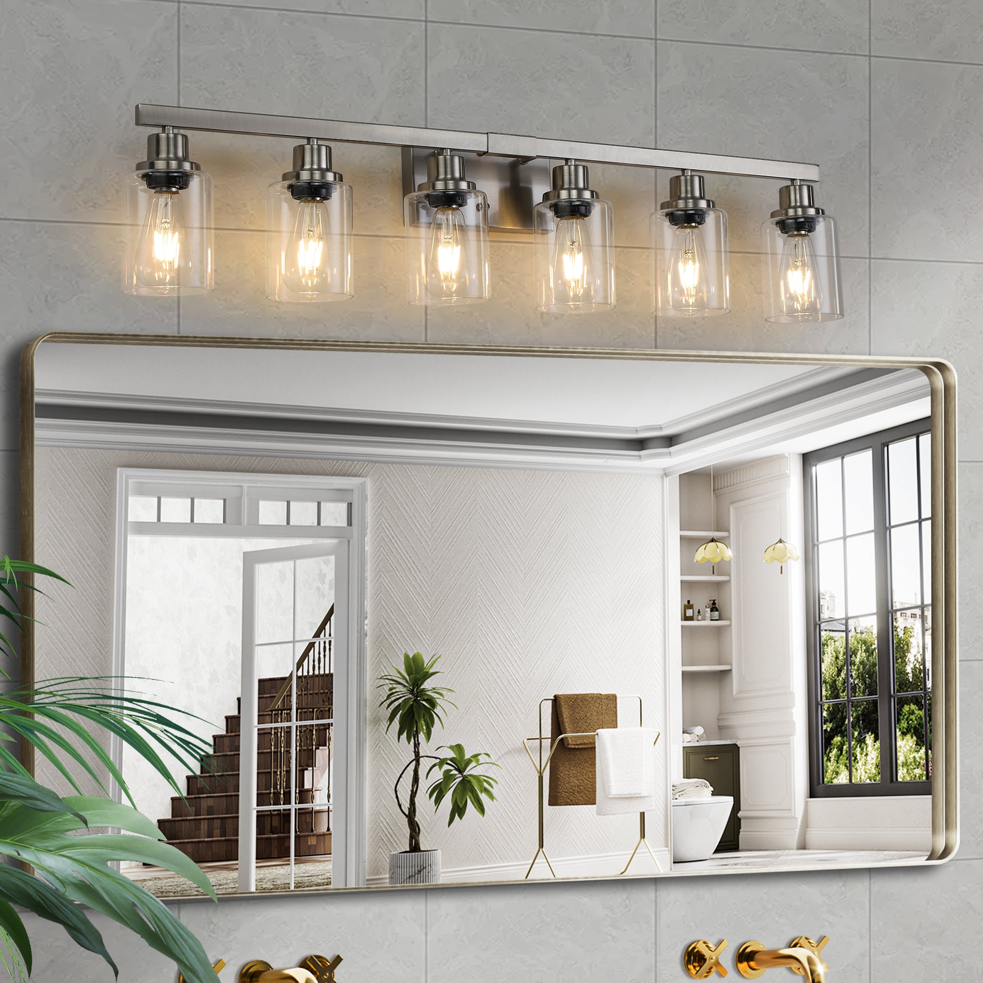 Modern Bathroom Vanity Light Fixture  (No Bulbs)